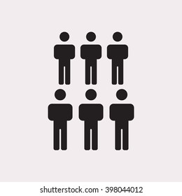 people   icon, vector illustration. Flat design style