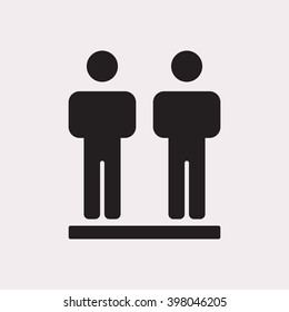 people   icon, vector illustration. Flat design style