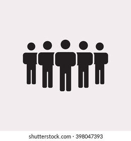 people   icon, vector illustration. Flat design style