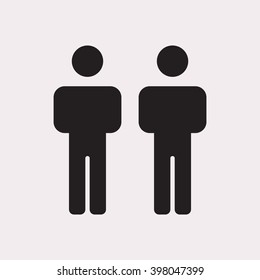 people   icon, vector illustration. Flat design style