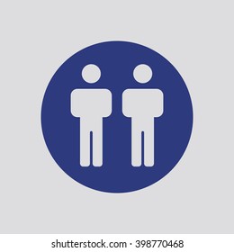 people   icon, vector illustration. Flat design style