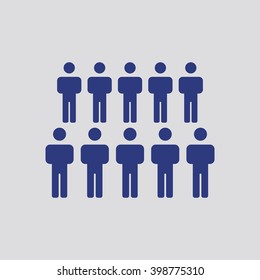 people   icon, vector illustration. Flat design style