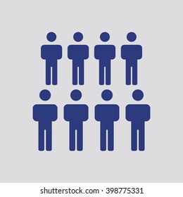 people   icon, vector illustration. Flat design style