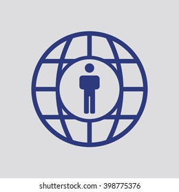 people   icon, vector illustration. Flat design style