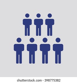 people   icon, vector illustration. Flat design style
