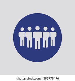 people   icon, vector illustration. Flat design style