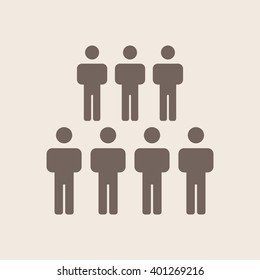 people   icon, vector illustration. Flat design style