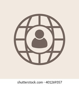 people   icon, vector illustration. Flat design style