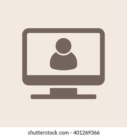 people   icon, vector illustration. Flat design style