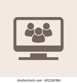 people   icon, vector illustration. Flat design style