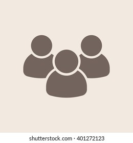 people   icon, vector illustration. Flat design style