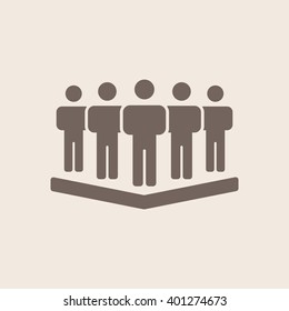 people   icon, vector illustration. Flat design style