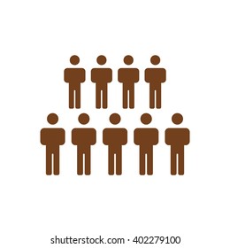 people icon, vector illustration. Flat design style