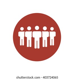 people   icon, vector illustration. Flat design style
