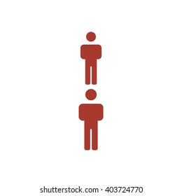 people   icon, vector illustration. Flat design style