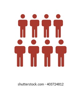 people   icon, vector illustration. Flat design style