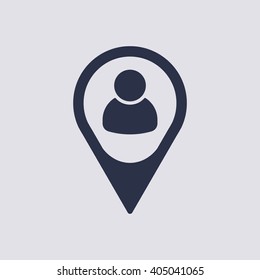 people   icon, vector illustration. Flat design style