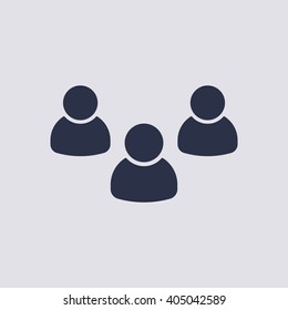people   icon, vector illustration. Flat design style
