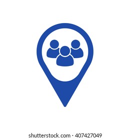 people   icon, vector illustration. Flat design style