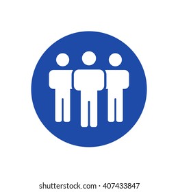 people  icon, vector illustration. Flat design style