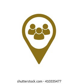 people   icon, vector illustration. Flat design style