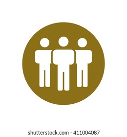people  icon, vector illustration. Flat design style