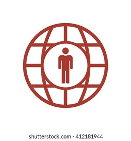 people   icon, vector illustration. Flat design style