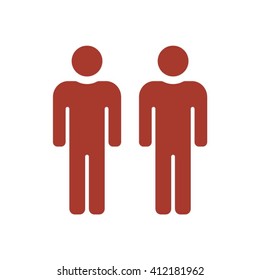 people   icon, vector illustration. Flat design style