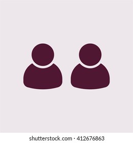 people   icon, vector illustration. Flat design style