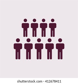 people   icon, vector illustration. Flat design style