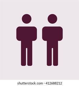 people   icon, vector illustration. Flat design style