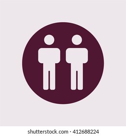 people   icon, vector illustration. Flat design style