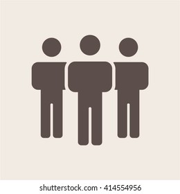 people  icon, vector illustration. Flat design style