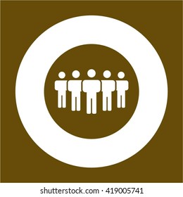 people   icon, vector illustration. Flat design style