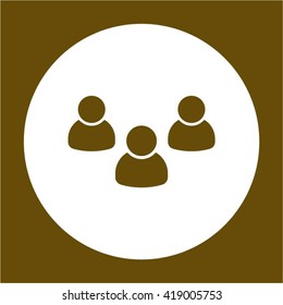 people   icon, vector illustration. Flat design style