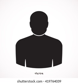 people icon, vector illustration. Flat design style