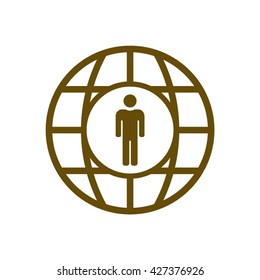 people   icon, vector illustration. Flat design style