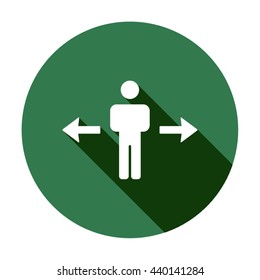 people   icon, vector illustration. Flat design style