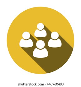 people   icon, vector illustration. Flat design style