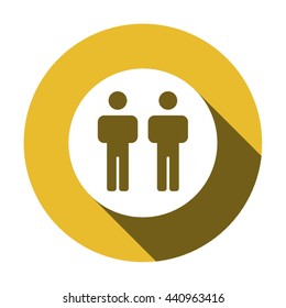 people   icon, vector illustration. Flat design style