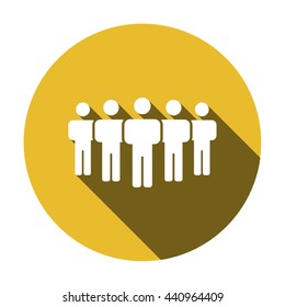 people   icon, vector illustration. Flat design style