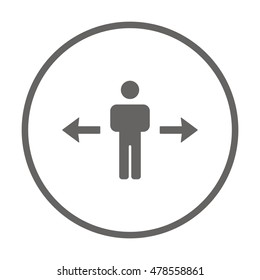 people   icon, vector illustration. Flat design style