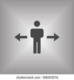 people   icon, vector illustration. Flat design style
