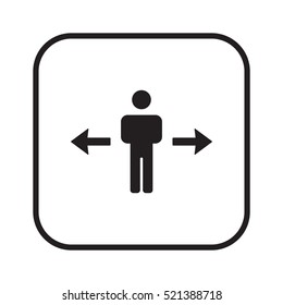 people   icon, vector illustration. Flat design style