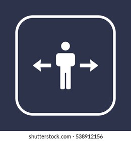people   icon, vector illustration. Flat design style