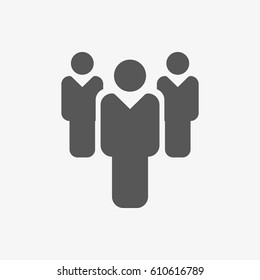 people icon vector illustration. Flat design style