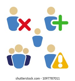 People icon, vector illustration, icons for mobile applications for web sites and icons.