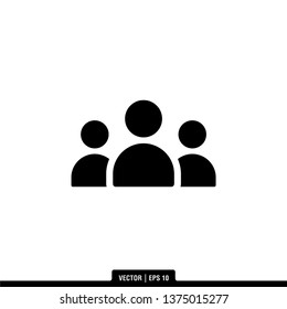 People Icon Vector Illustration Logo Template
