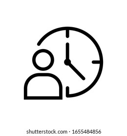 icono de personas vectorial, ilustración plantilla de logotipo