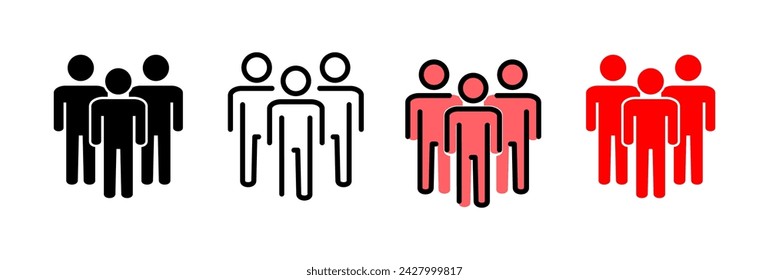 People icon vector illustration. person sign and symbol. User Icon vector
